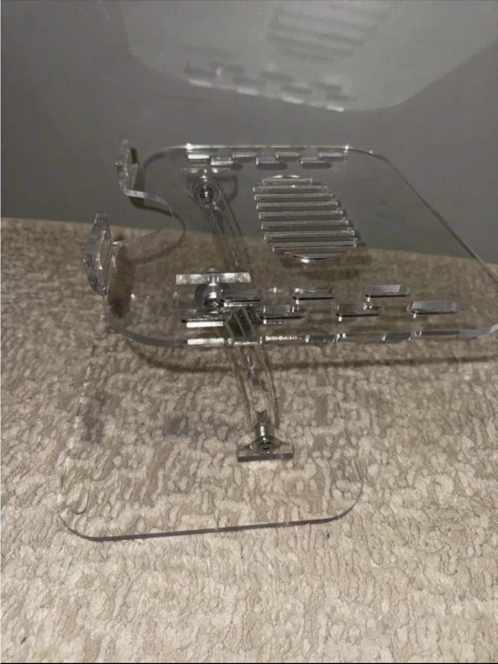 Clear Acrylic Adjustable laptop Stand - Home Accents
